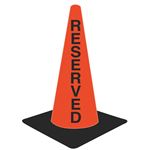 Lettered Traffic Cones - Reserved